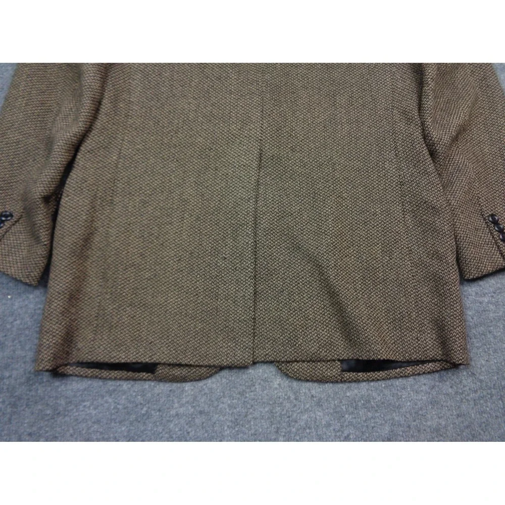 Oxxford Clothes Blazer Mens 40R Brown Wool Alpaca Tweed Sport Coat Jacket